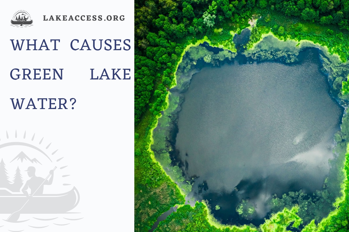 What causes green lake water?