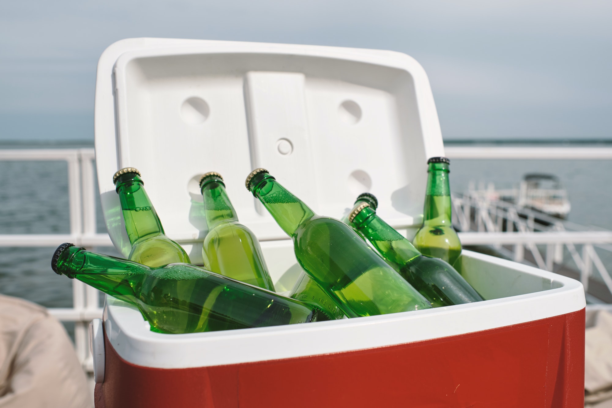 Cooler Box with Refreshing Drinks