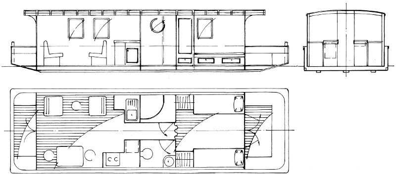 30 ft houseboat floor plans