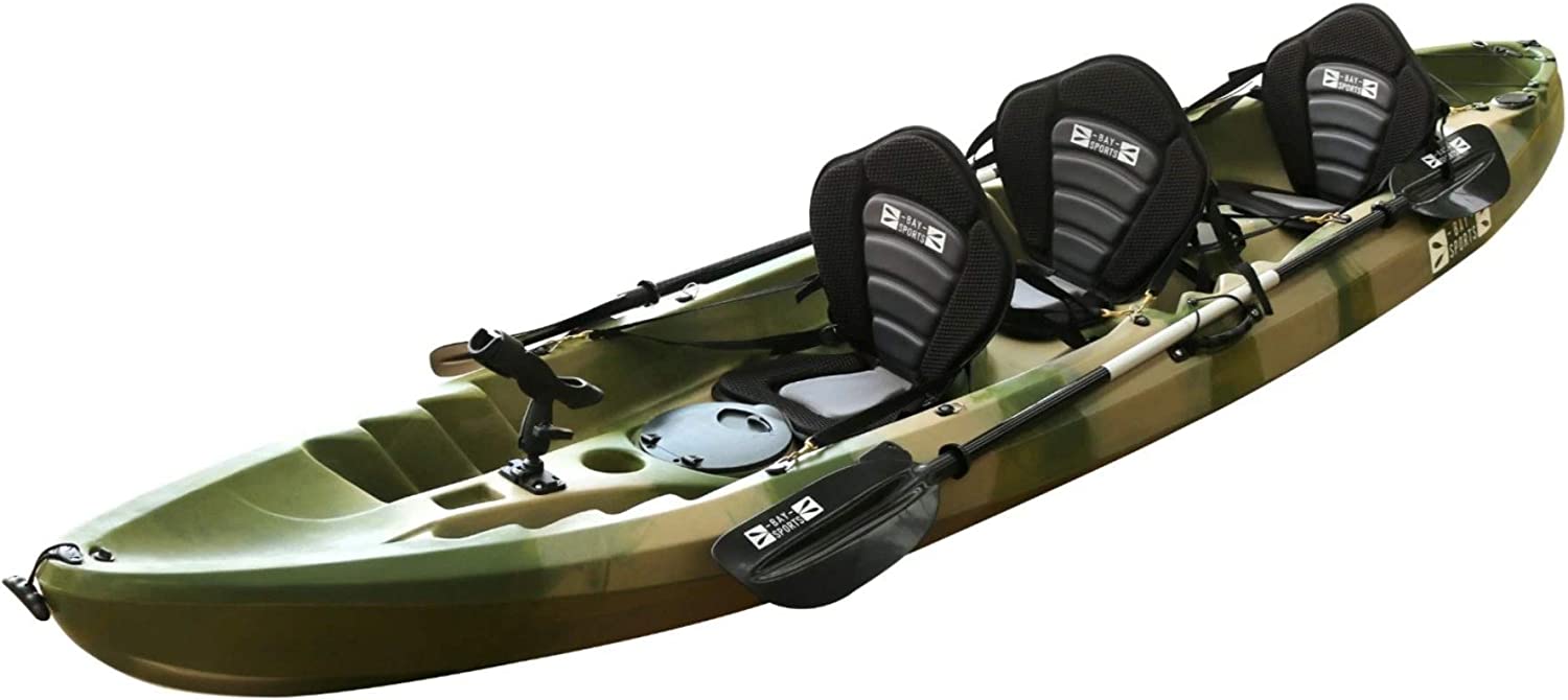 Nereus 2-3.7m Sit On Top Family 3-Person Kayak.