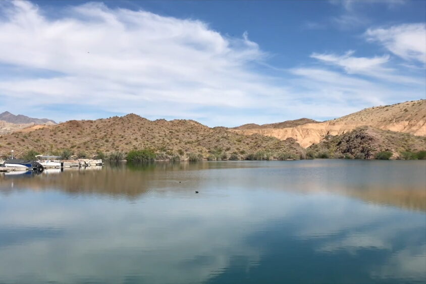 Lake Mohave drone view 