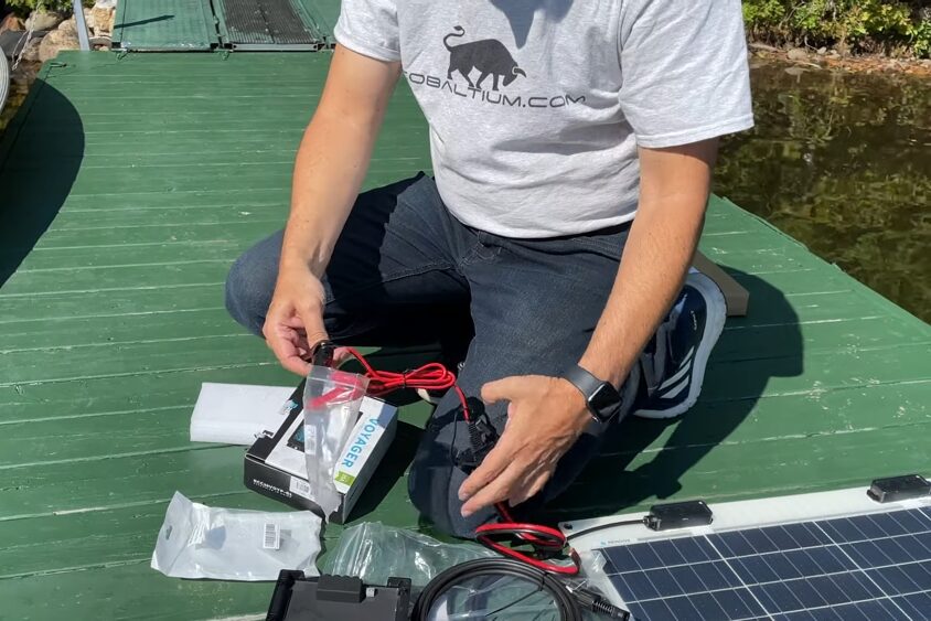 installing a solar battery charger