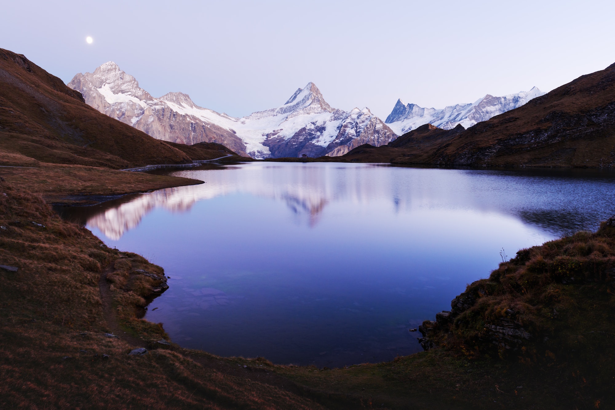 Picturesque view on Bachalpsee lake