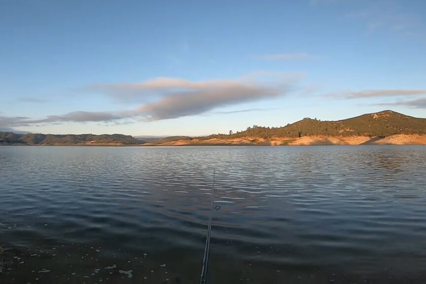 fishing at Lake Nacimiento