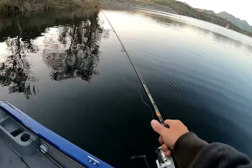 fishing at Lake Jennings