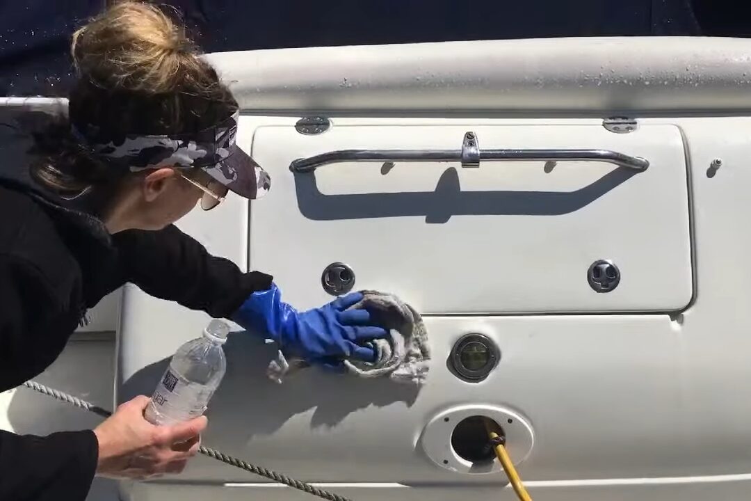 Cleaning up after removing boat decals